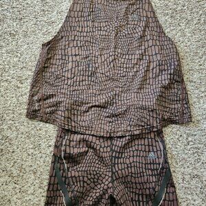 adidas matching set tank and leggings size Small